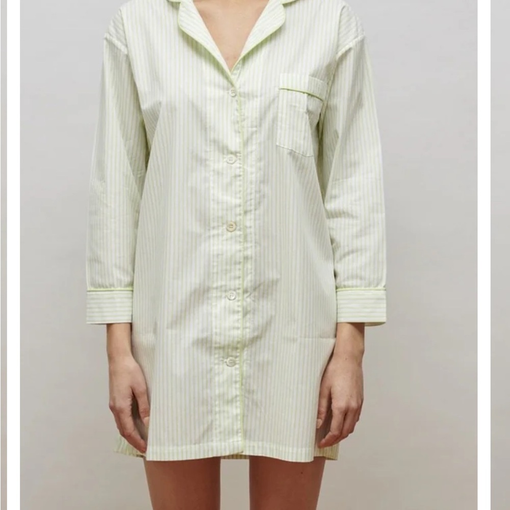 Marigot Striped Green Nightshirt S